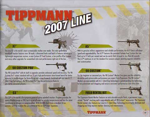 Tippmann 2007 Catalog